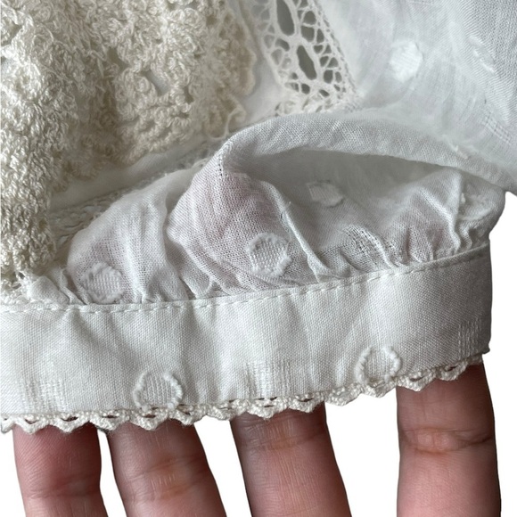 Anthropologie Forever That Girl Lacy Ruffled Wrap Blouse See all Blouse L NWT - Picture 7 of 16